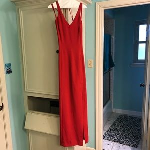 Women’s formal long dress with double strap